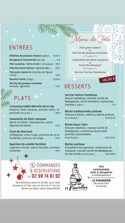 La magie des fetes arrive… et notre carte traiteur est 1 1448587776856514 - Loctudy Pont L'Abbé La magie des fetes arrive… et notre carte traiteur est 1 1448587776856514 - Loctudy Pont L'Abbé